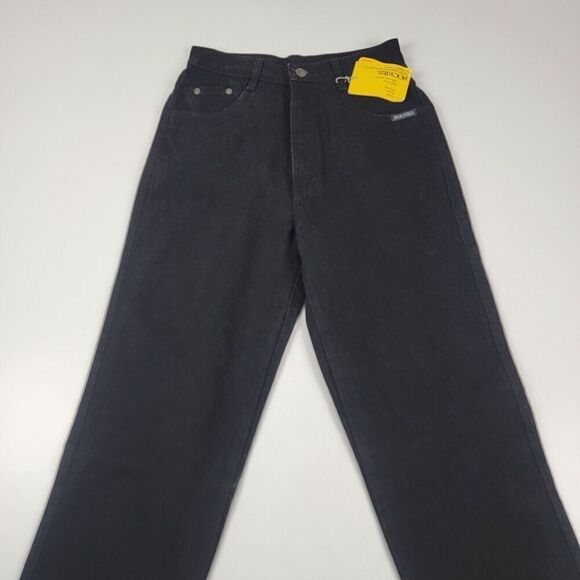 VTG Western Rockies‎ Black Denim Jeans 29/9 Inseam 36 Bareback Rocky Mountain - Picture 5 of 16